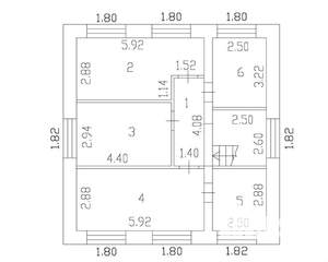 Дом 148м², 2-этажный, на длительный срок,