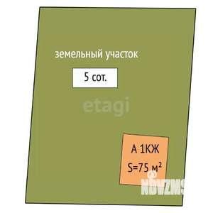 Дом 75м², 1-этажный, на длительный срок,