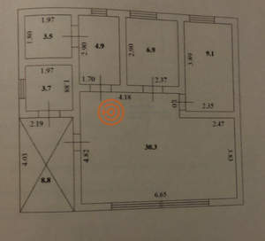 Дом 65м², 1-этажный, участок 6 сот.