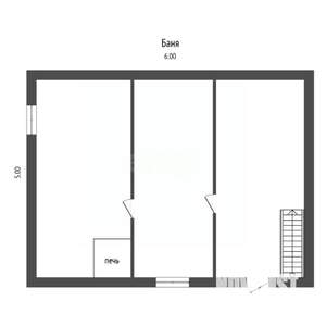 Дом 60м², 3-этажный, участок 6 сот.