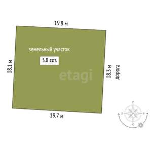 Дача 20м², 2-этажный, участок 4 сот.