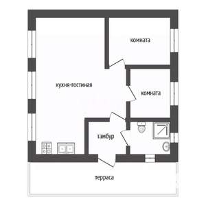 Дом 86м², 1-этажный, участок 10 сот.