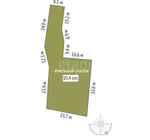 Дом 60м², 1-этажный, участок 10 сот.