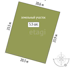 Дом 20м², 2-этажный, участок 6 сот.