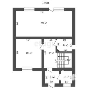Дом 113м², 2-этажный, участок 10 сот.