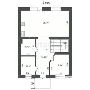 Дом 130м², 2-этажный, участок 5 сот.