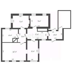 Дом 63м², 1-этажный, участок 4 сот.