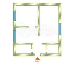 Дом 50м², 1-этажный, участок 7 сот.