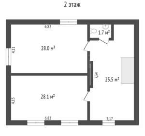 Дом 176м², 2-этажный, участок 6 сот.