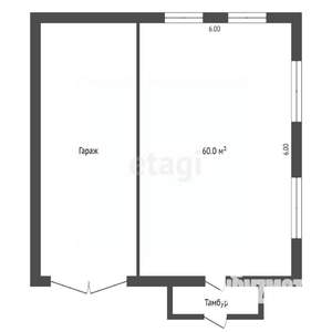 Дом 60м², 1-этажный, участок 8 сот.