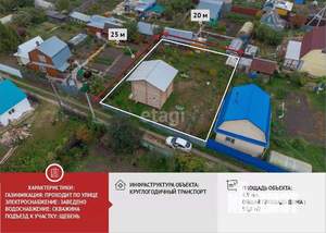 Дом 56м², 2-этажный, участок 5 сот.