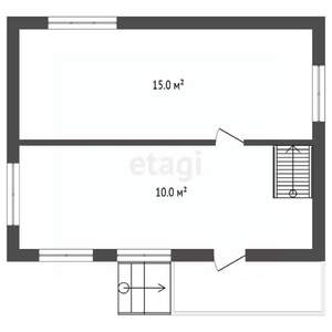 Дом 50м², 2-этажный, участок 13 сот.