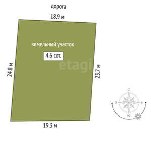 Дом 67м², 1-этажный, участок 5 сот.