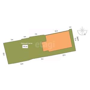 Дом 125м², 2-этажный, участок 3 сот.