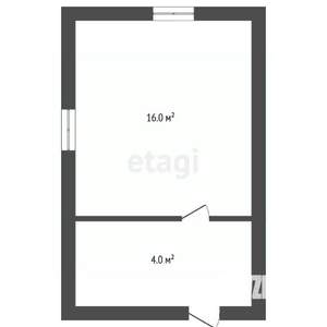 Дом 20м², 1-этажный, участок 5 сот.