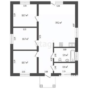 Дом 86м², 1-этажный, участок 5 сот.