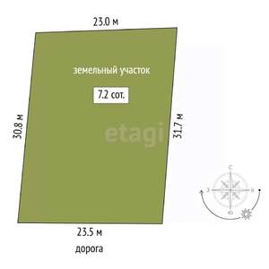 Дом 40м², 1-этажный, участок 7 сот.