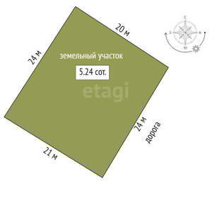 Дача 27м², 2-этажный, участок 5 сот.