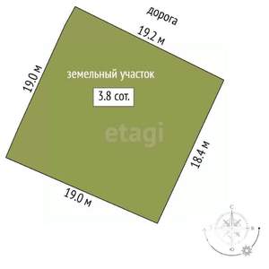 Дом 50м², 1-этажный, участок 4 сот.