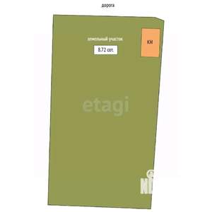 Дом 20м², 1-этажный, участок 9 сот.