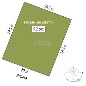 Дом 190м², 2-этажный, участок 5 сот.