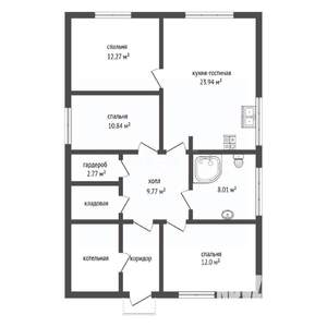 Дача 95м², 1-этажный, участок 6 сот.