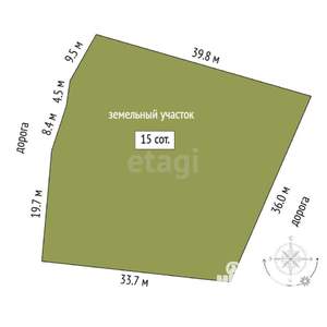 Дом 475м², 2-этажный, участок 15 сот.