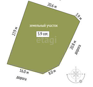Дом 92м², 2-этажный, участок 6 сот.