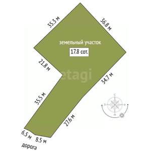 Дом 50м², 1-этажный, участок 18 сот.