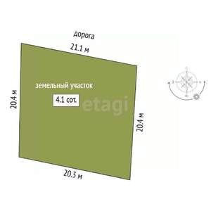 Дача 20м², 2-этажный, участок 7 сот.