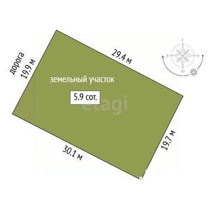 Дом 75м², 2-этажный, участок 6 сот.