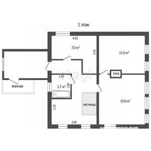 Дом 73м², 1-этажный, участок 5 сот.