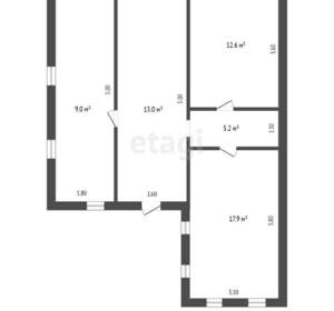 Дом 107м², 1-этажный, участок 3 сот.