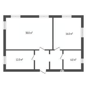 Дом 95м², 1-этажный, участок 12 сот.