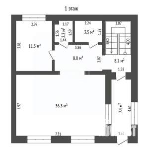 Дом 173м², 2-этажный, участок 6 сот.