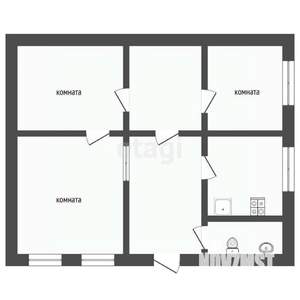 Дом 68м², 1-этажный, участок 4 сот.