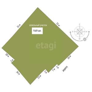 Дом 88м², 1-этажный, участок 10 сот.