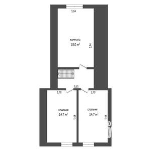 Коттедж 231м², 2-этажный, участок 6 сот.
