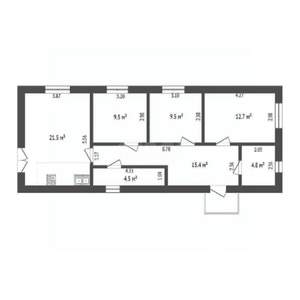 Дача 85м², 1-этажный, участок 5 сот.