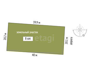 Дом 70м², 1-этажный, участок 8 сот.