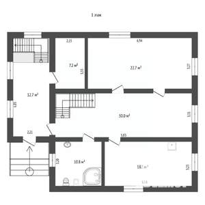 Дом 373м², 3-этажный, участок 10 сот.