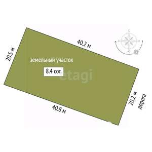 Дом 25м², 2-этажный, участок 8 сот.