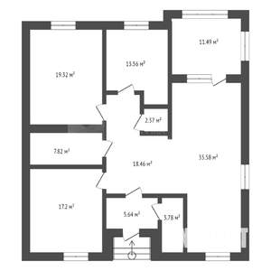 Коттедж 125м², 1-этажный, участок 8 сот.