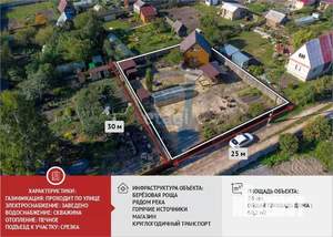 Дом 60м², 2-этажный, участок 8 сот.