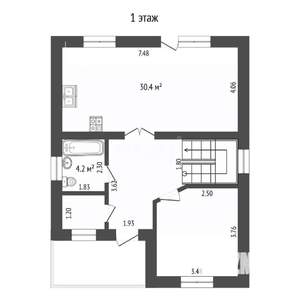 Дом 127м², 2-этажный, участок 5 сот.