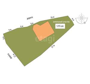 Дом 144м², 2-этажный, участок 6 сот.