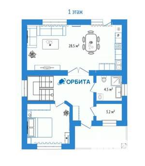 Дом 130м², 2-этажный, участок 6 сот.