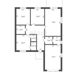 Дом 137м², 1-этажный, участок 12 сот.