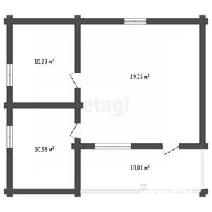 Дом 60м², 1-этажный, участок 6 сот.