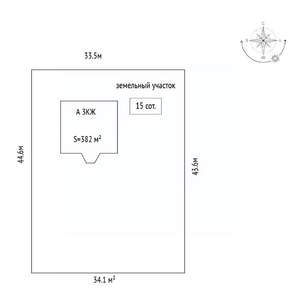Коттедж 382м², 3-этажный, участок 15 сот.